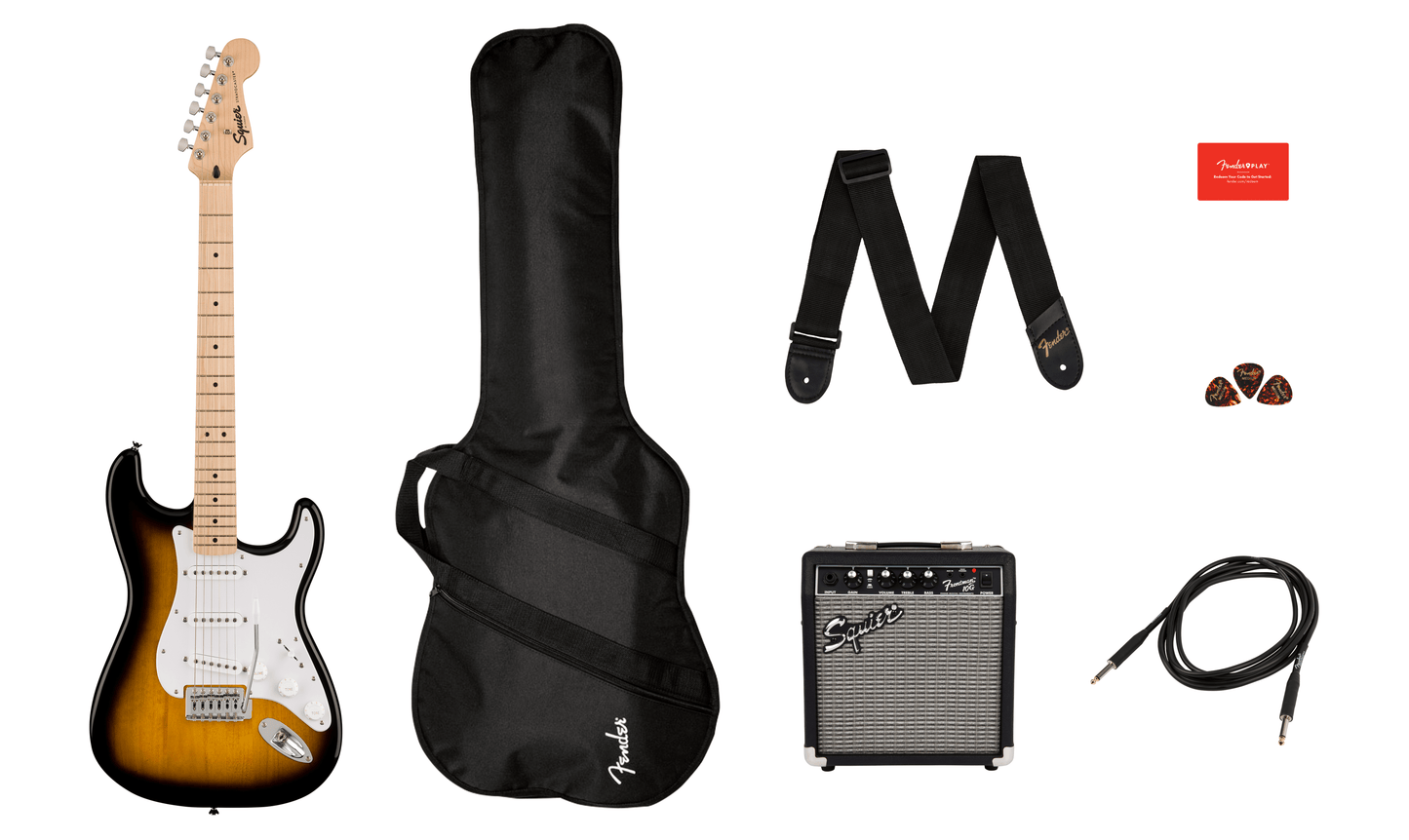 PAQUETE DE GUITARRA ELECTRICA SQUIER SONIC STRATOCASTER® PACK N