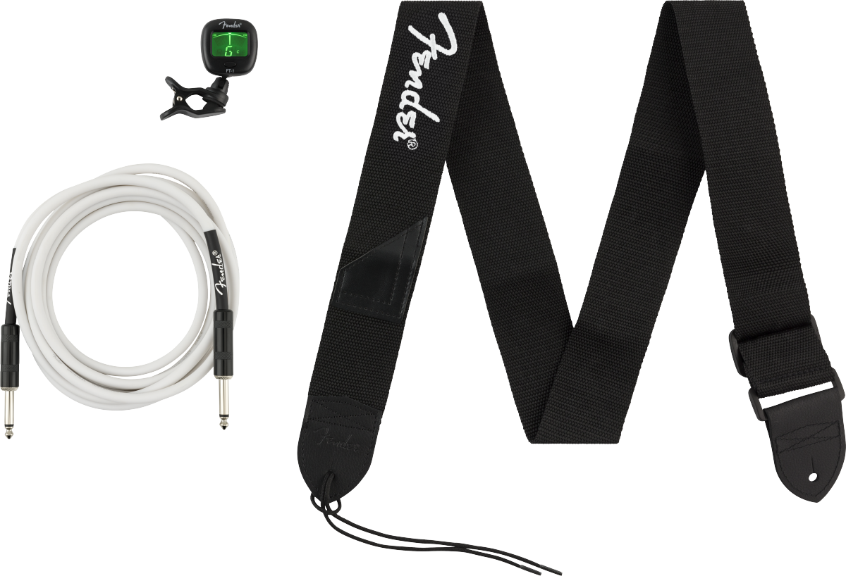 PACK DE ACCESORIOS FENDER CABLE AFINADOR Y CORREA 0992018005 N