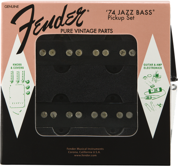 JUEGO DE PASTILLAS PARA BAJO PURE VINTAGE '74 JAZZ N