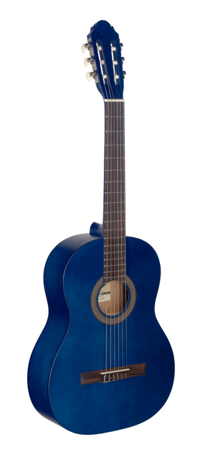 GUITARRA CLASSICA 4/4 TAPA LINDEN STAGG AZUL C440 M BLUE N