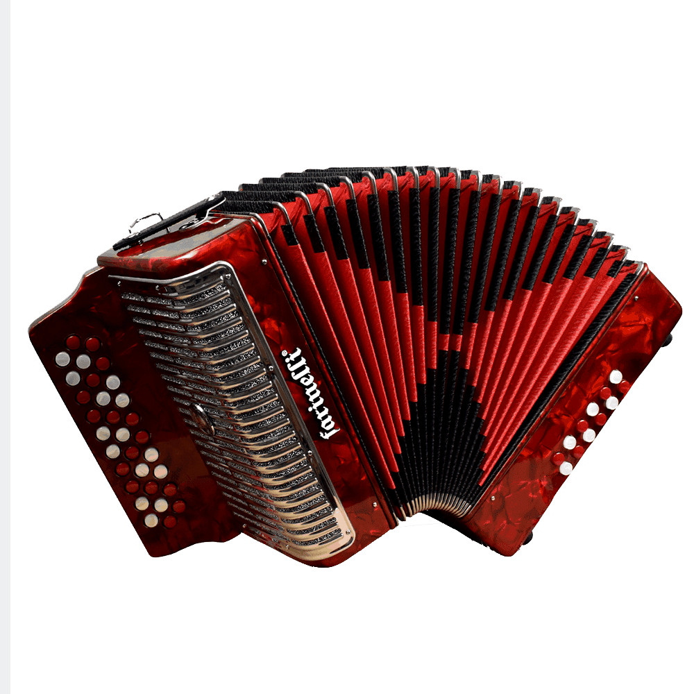 ACORDEON BOTONES FA ROJO 3012 BRB FARINELLI PREMIUM 3012FAR2HG N