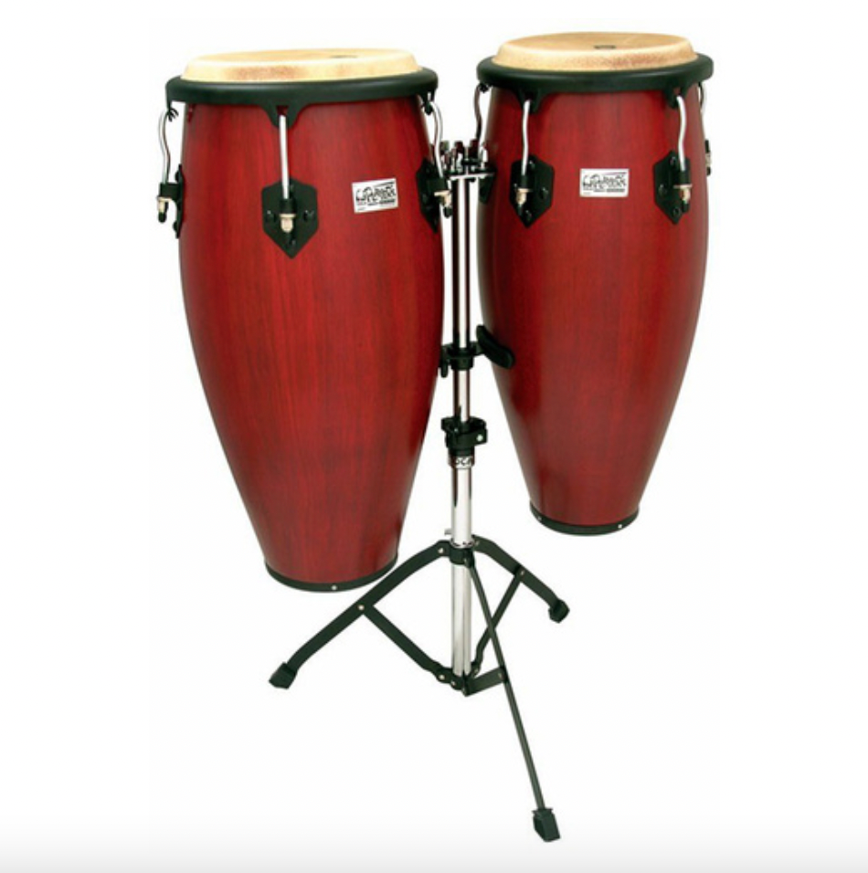 JUEGO DE CONGAS 10" Y 11" SYNERGY FIBRA DE VIDRIO ROJO N