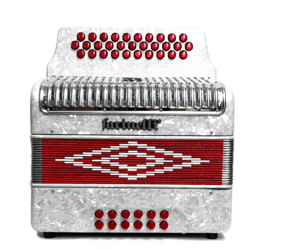 ACORDEON BOTONES FA BLANCO 3012 BR FARINELLI PREMIUM 3012FAW2HG N
