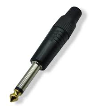 PLUG 6.3 MONO METALICO CON PUNTA DORADA 705-909 N
