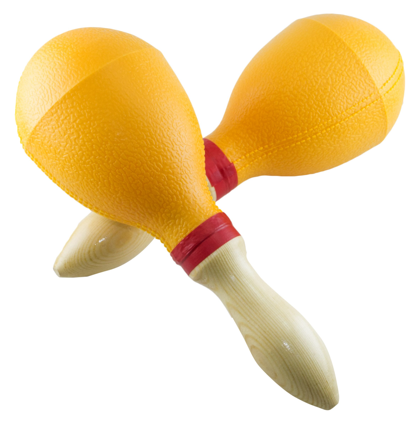 MARACAS DE PLASTICO 26 CMS COLOR AMARILLO (PAR) CPMR002 N