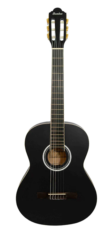 GUITARRA CLÁSICA BAMBOO NEGRA INCLUYE FUNDA | GC-39-BK N