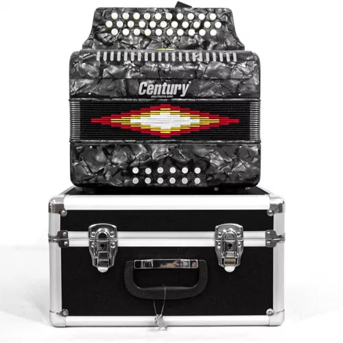ACORDEON DIATONICO BOTONES FA GRIS 3012 CENTURY C3012FAG N