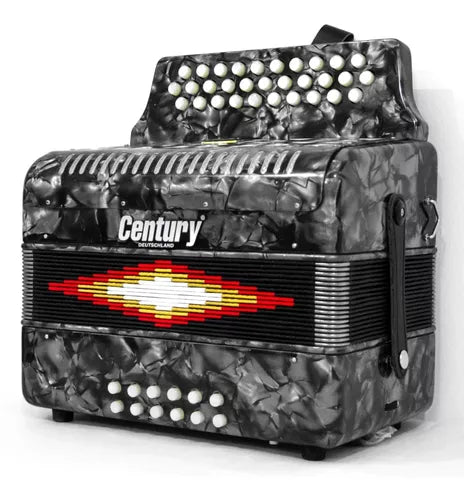 ACORDEON DIATONICO BOTONES FA GRIS 3012 CENTURY C3012FAG N