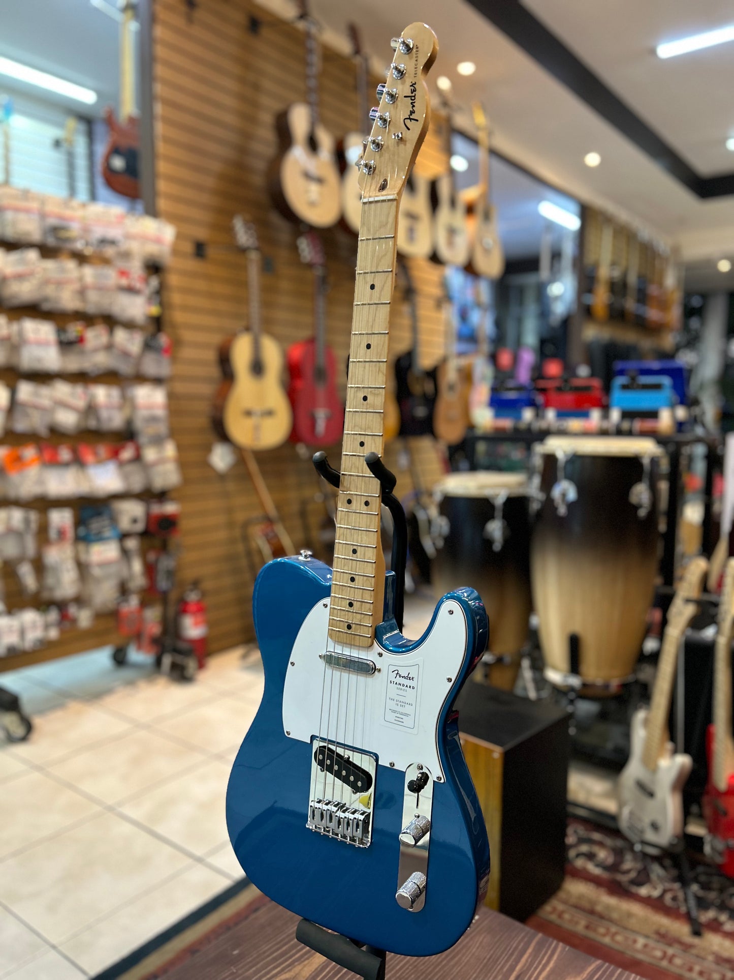 GUITARRA ELECTRICA FENDER TELECASTER STANDAR AZUL 0266020560 N