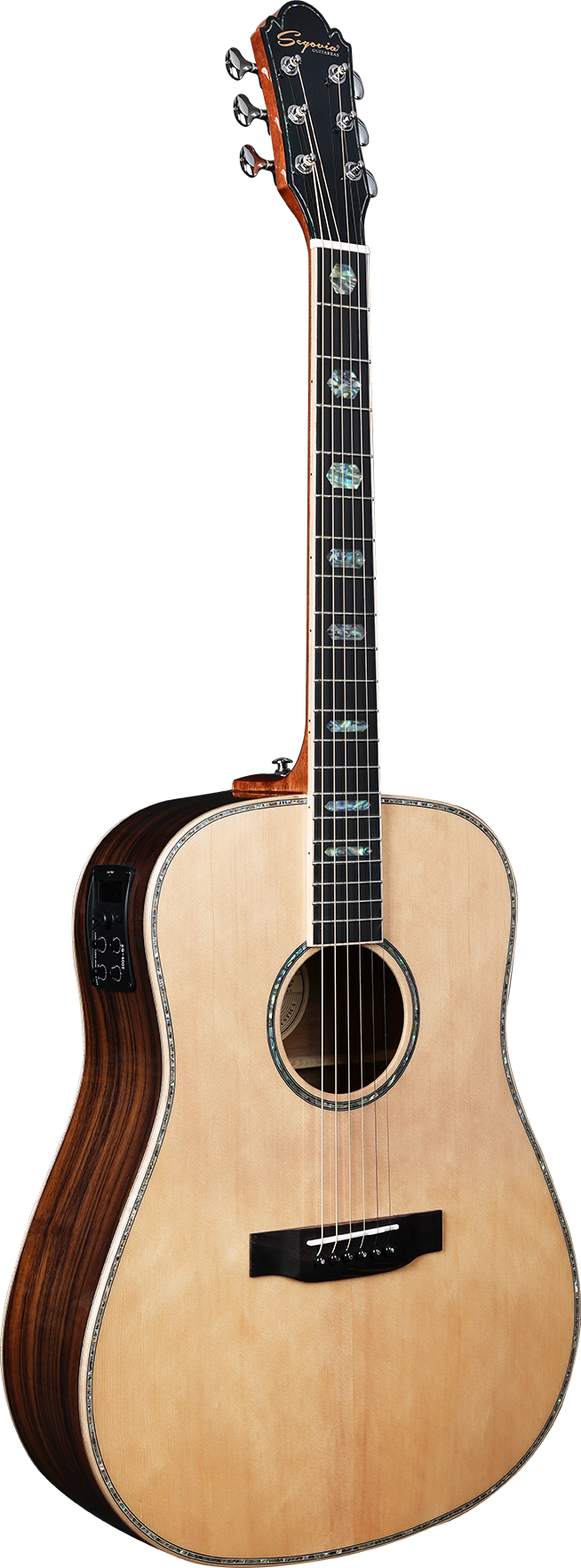 GUITARRA TEXANA E/ACUST C/ AFIN TAPA SÓLIDA SEGOVIA SGFM18SE N