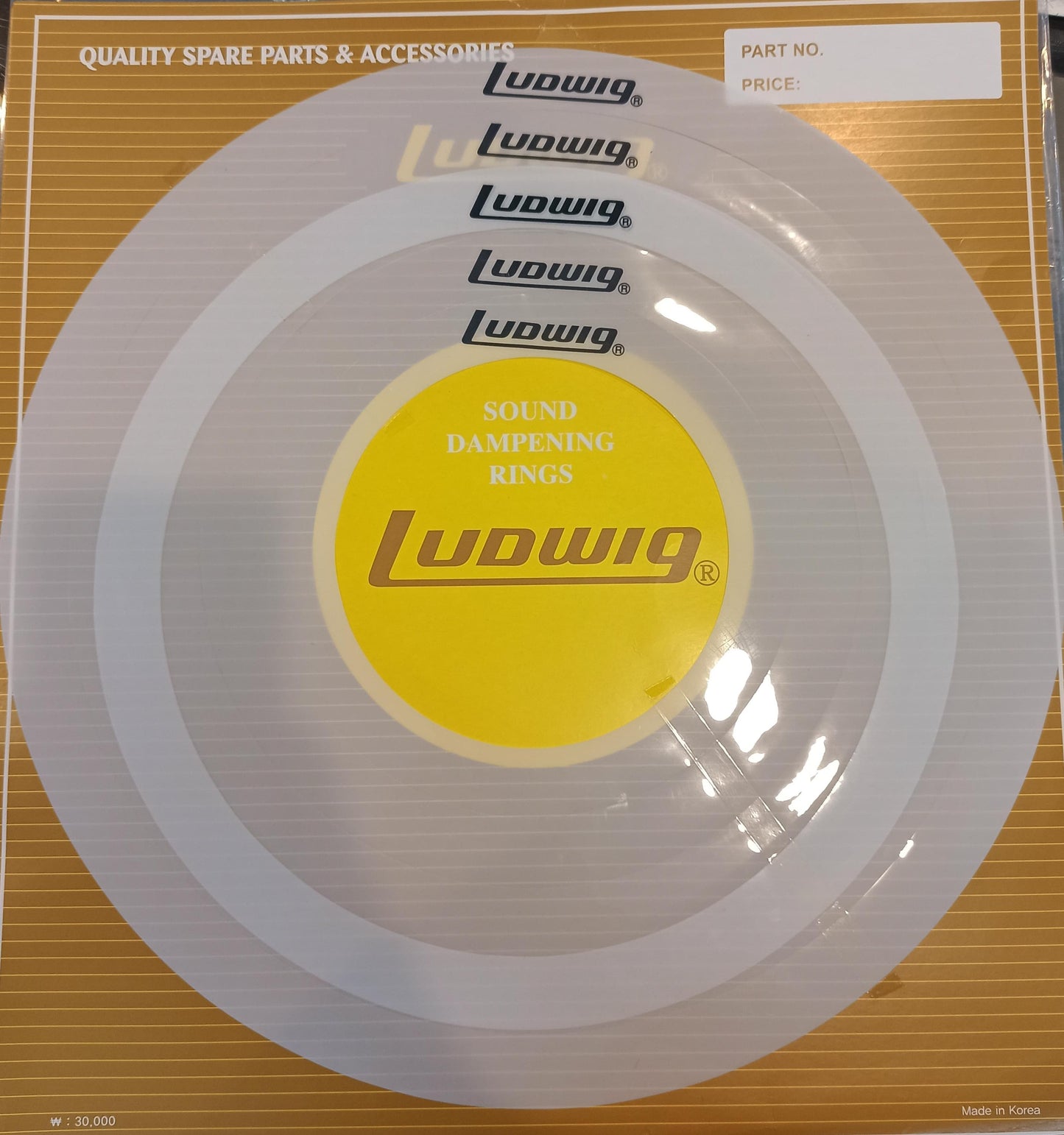 AHOGADORES PARA BATERÍA MARCA LUDWIG 16" 14" 12" 10" 8" LUDAHO N