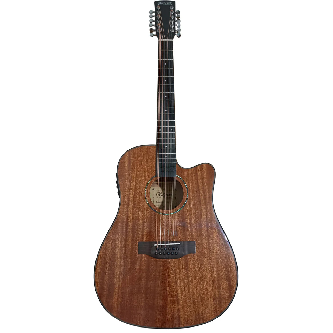 GUITARRA ELECTROACUSTICA DE 12 CUERDAS ALTO BRILLO EQUIPADA CON PASTILLA FISHMAN PRESYS+ 201 COLOR MARRON GLOSS | CD-6012-MG N