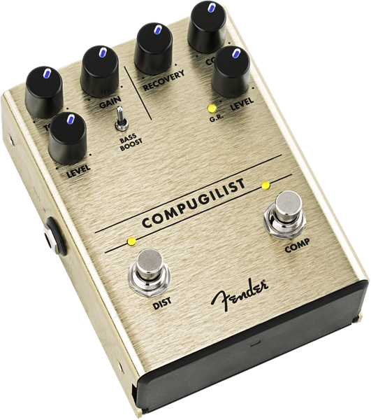 PEDAL FENDER PARA GUITARRA ELECTRICA COMPRESOR / DISTORSIÓN COMPUGILIST