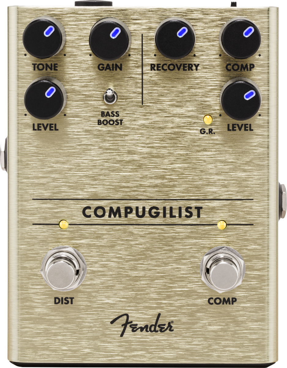 PEDAL FENDER PARA GUITARRA ELECTRICA COMPRESOR / DISTORSIÓN COMPUGILIST