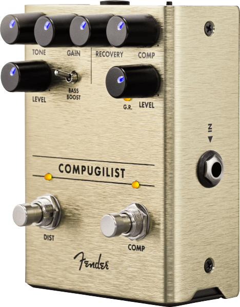 PEDAL FENDER PARA GUITARRA ELECTRICA COMPRESOR / DISTORSIÓN COMPUGILIST