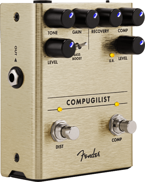 PEDAL FENDER PARA GUITARRA ELECTRICA COMPRESOR / DISTORSIÓN COMPUGILIST