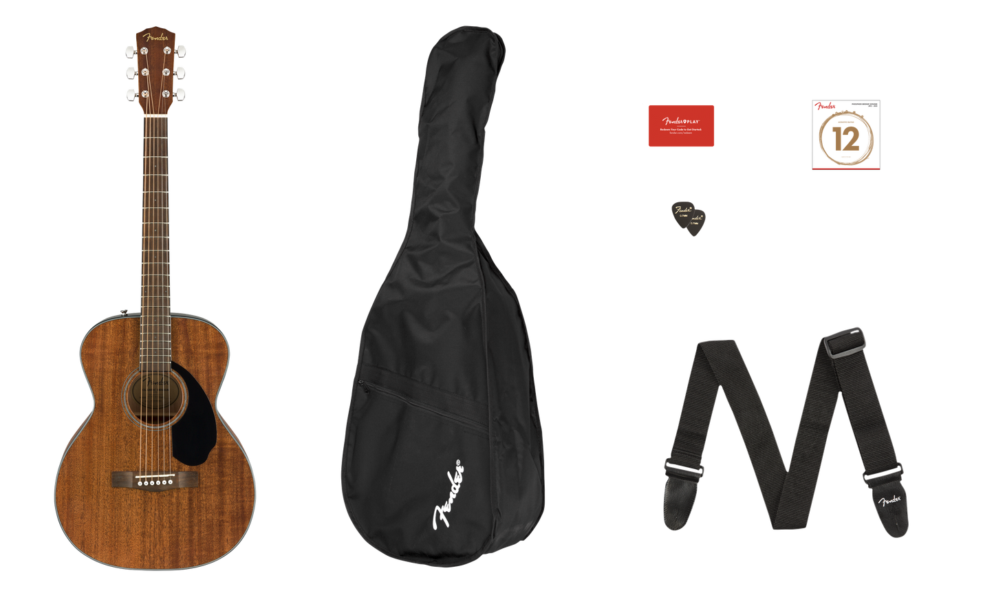 GUITARRA ACUSTICA FENDER PACK CC-60S All-Mah WN N