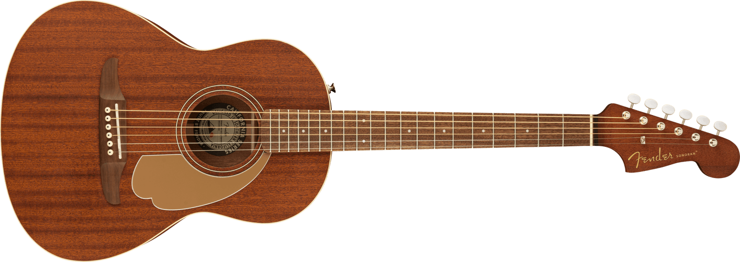 GUITARRA ACÚSTICA FENDER SONORAN MINI MAHOGHANY CON FUNDA 0970770122 N