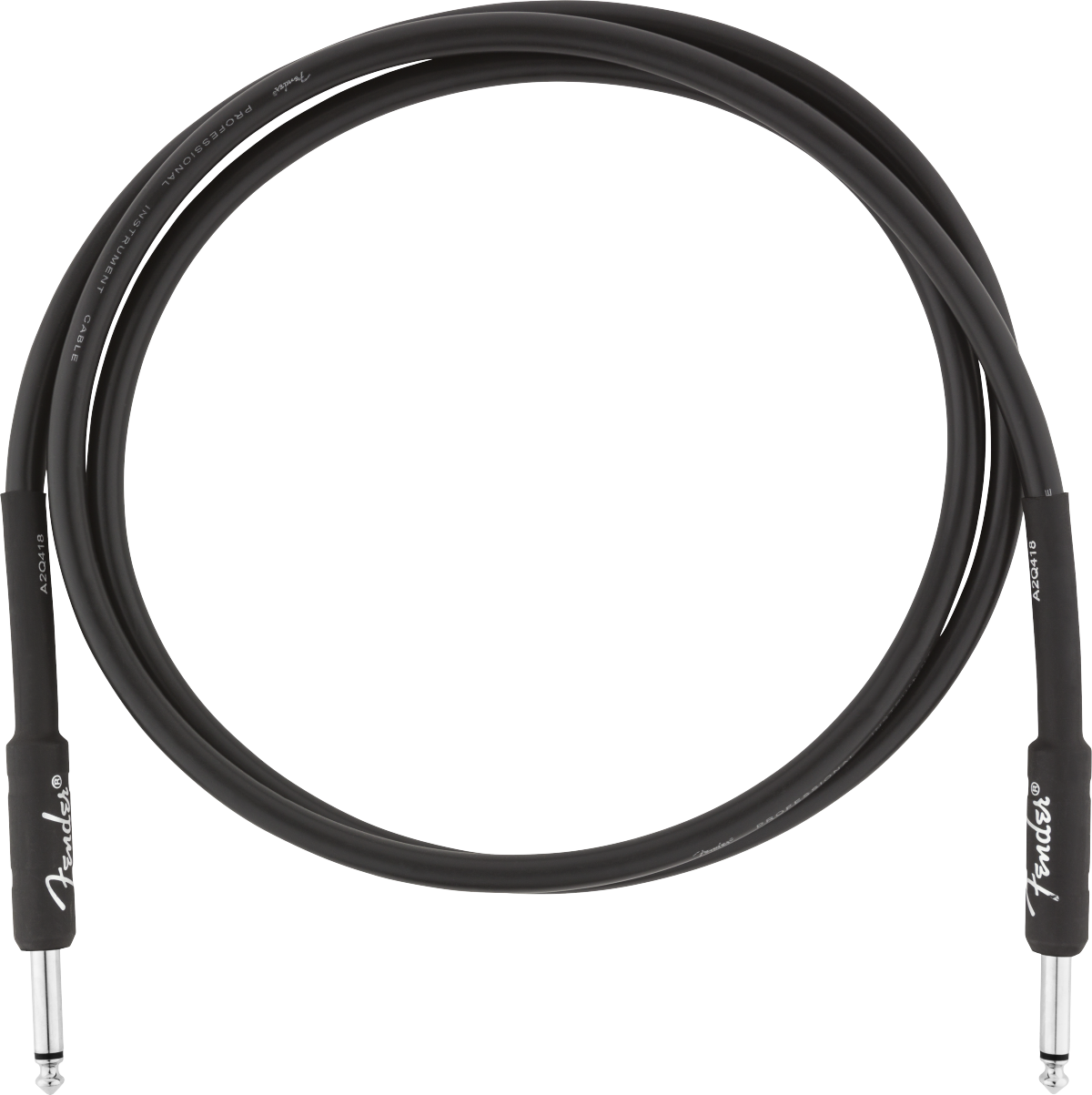 CABLE DE INSTRUMENTO FENDER SERIE PROFESSIONAL NEGRO 1.5M