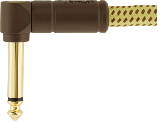 CABLE FENDER DELUXE SERIES 5,5M PUNTA EN ÁNGULO TWEED DORADO N