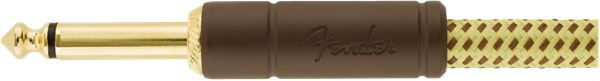 CABLE FENDER DELUXE SERIES 5,5M PUNTA EN ÁNGULO TWEED DORADO N