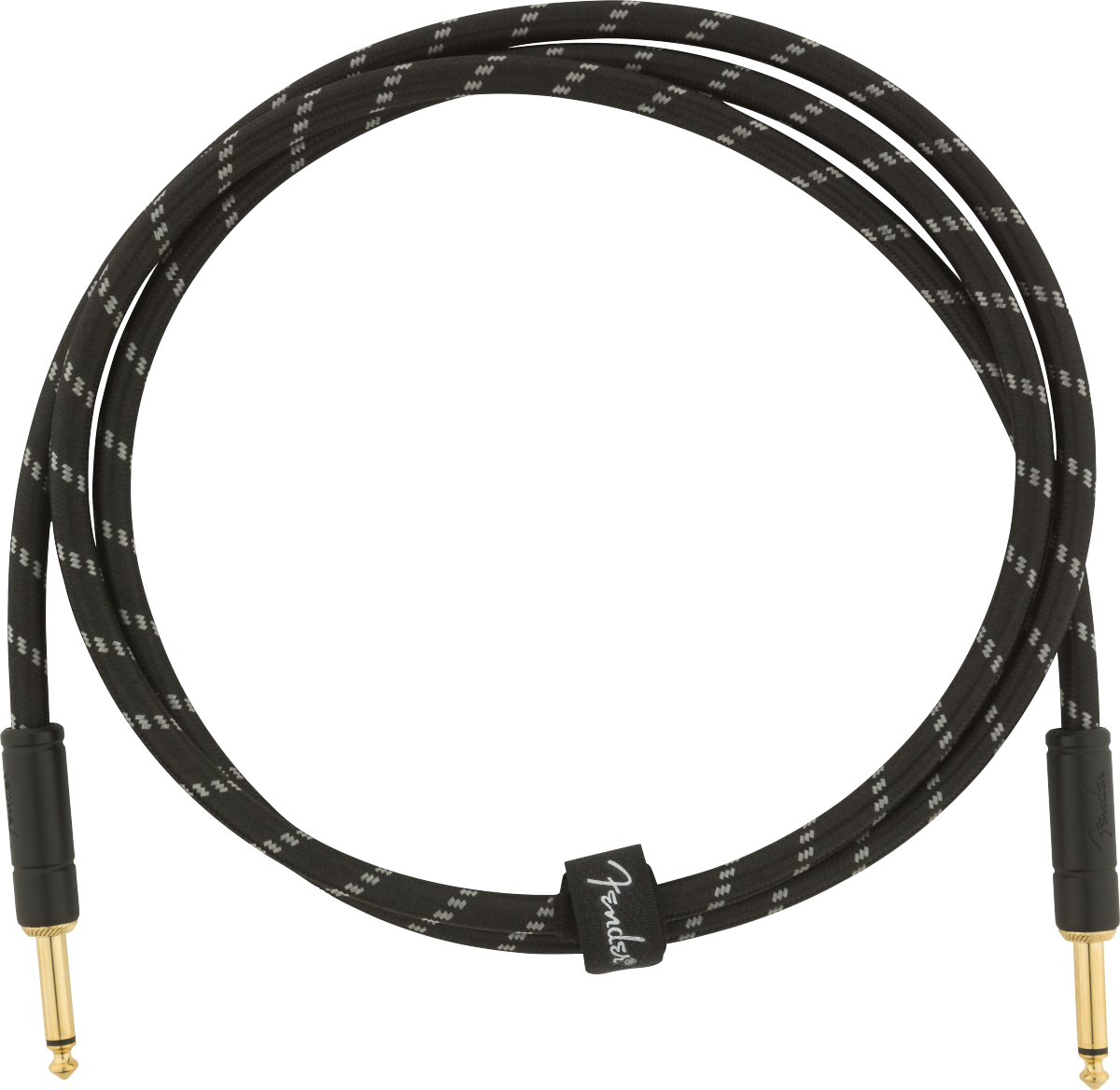 CABLE DE INSTRUMENTO FENDER DE LA SERIE DELUXE, TWEED NEGRO 1.5M N