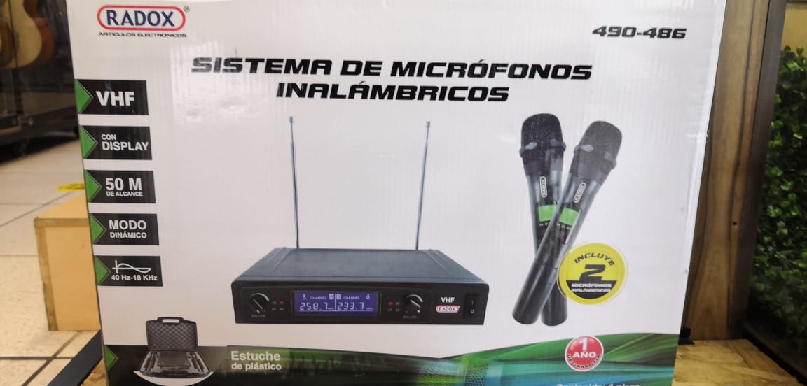 SISTEMA DE MICRÓFONOS DINÁMICOS INALAMBRICOS (VHF) 490-486 | N