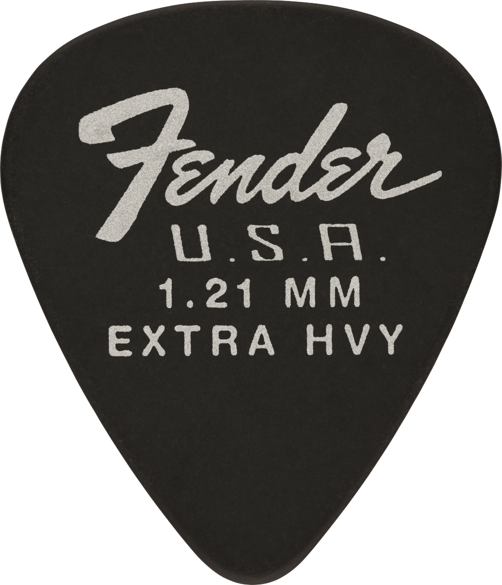 PUAS FENDER DURA-TONE DELRIN PICKS, FORMA 351 - PAQUETE DE 12