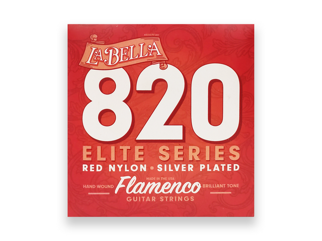 ENCORDADURA PARA GUITARRA CLASICA LABELLA FLAMENCO NY. ROJO
