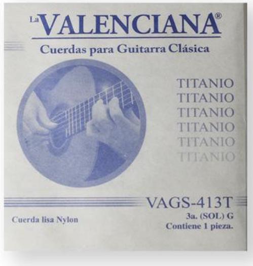 PAQUETE DE 12 CUERDAS 3a NYLON TITANIO LA VALENCIANA N