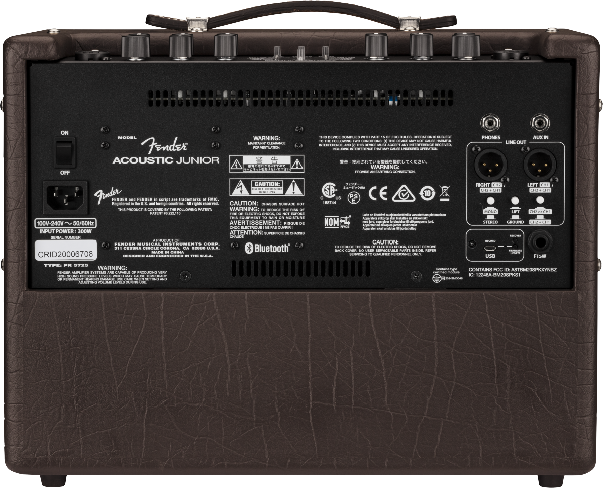 AMPLIFICADOR FENDER ACOUSTIC JUNIOR 120V 2314300000 N