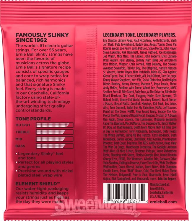 ENC. GUIT. ELEC. EBALL BURLY SLINKY ROJA ,11-,52 2226 N