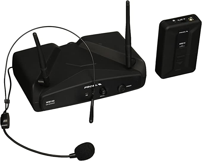 SISTEMA DE MICROFONO INALAMBRICO VHF PROEL MOD: WM100H