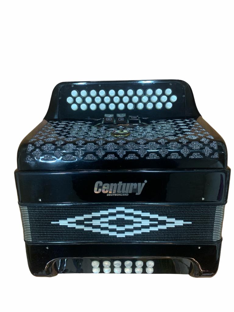 ACORDEON BOTONES FA NEGRO 3412 3 REG CENTURY C3412FAN N