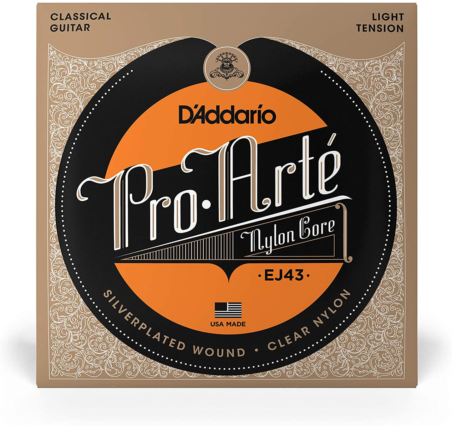 ENCORDADURA DADDARIO MOD. EJ-43 PRO ARTE CLEAR LIGHT N