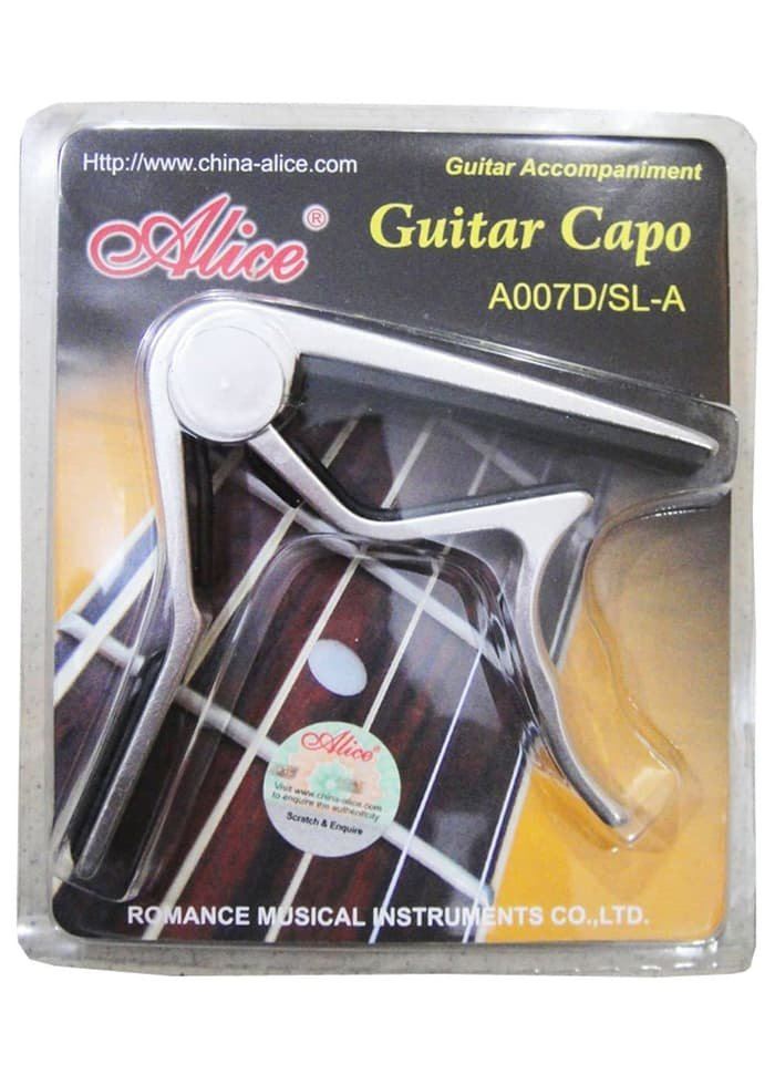 CAPO P/GUITARRA ACUSTICA PLATA ALICE A007D/SL-A N
