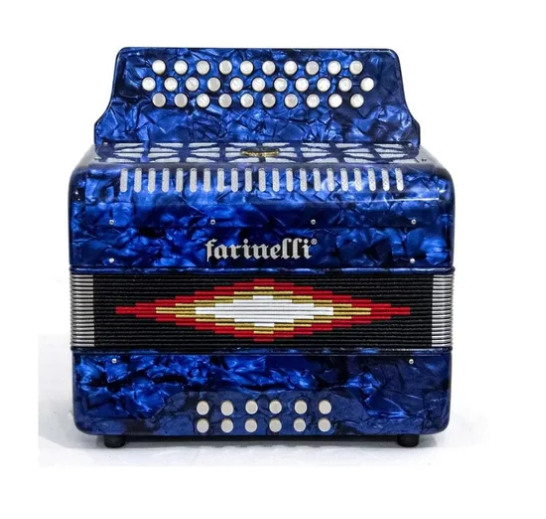 ACORDEON FARINELLI BOTONES AZUL 3012A N