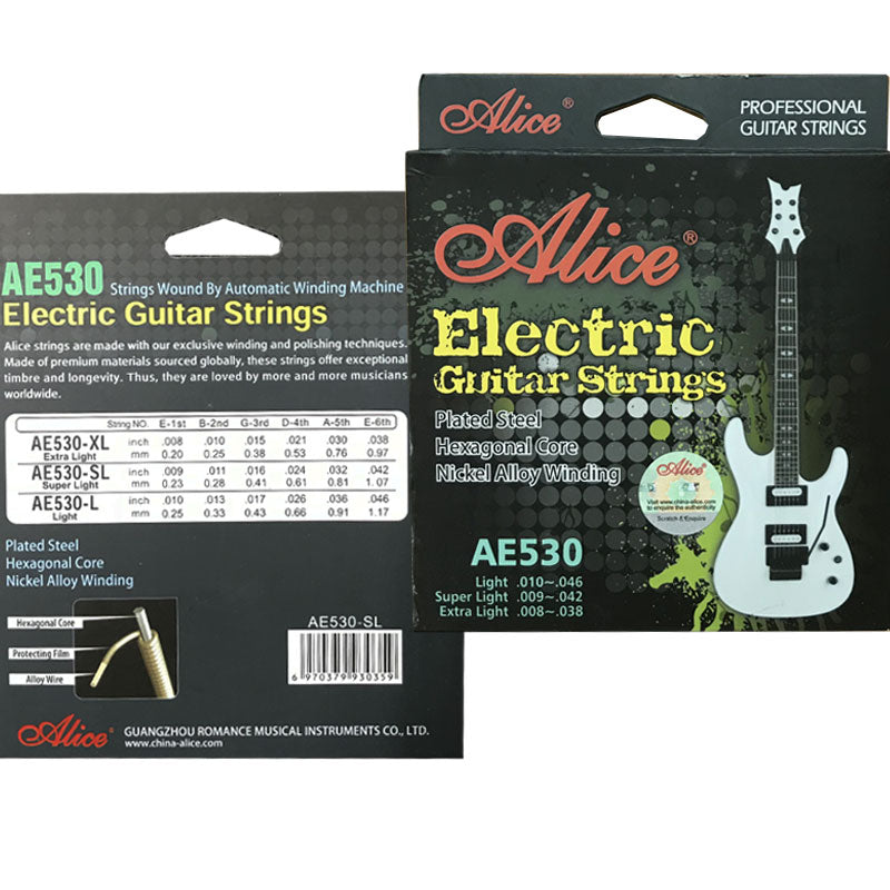 JUEGO DE CUERDAS P/GUIT ELECT 09/42 NICKEL SUPER LIGHT ALIC