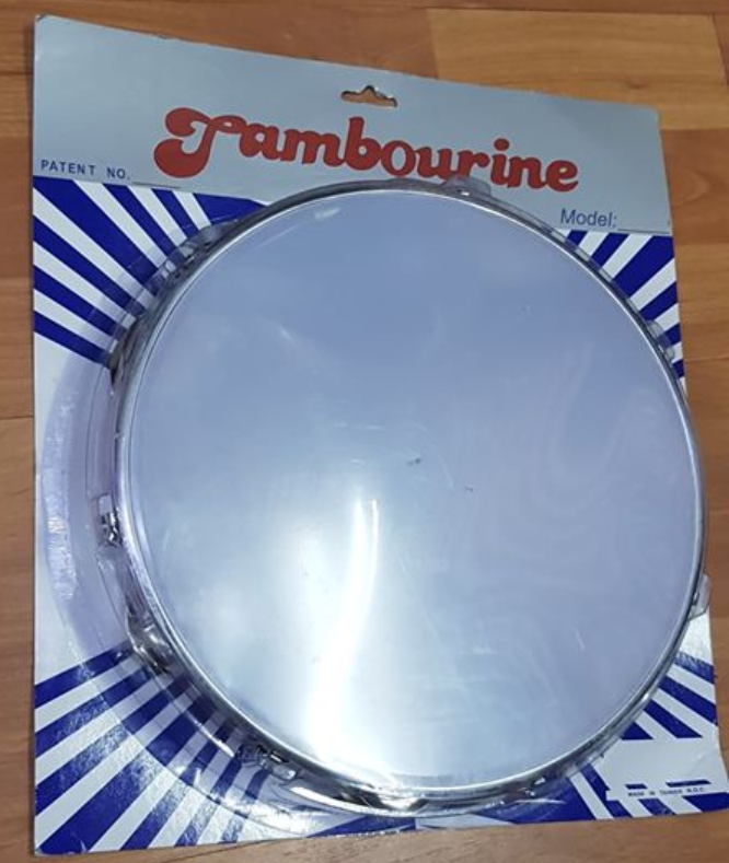 PANDERO TAMBOURINE CON PARCHE 10"