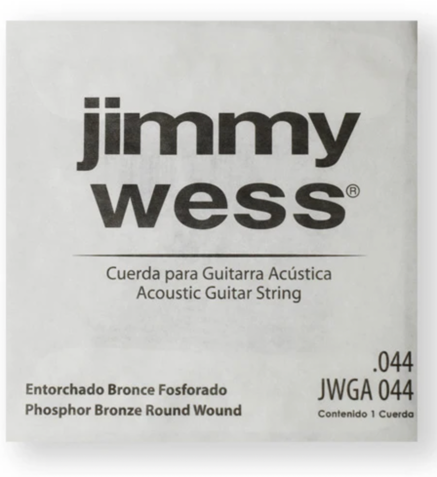 PAQUETE DE CUERDA JIMMY WESS PARA GUITARRA ACUSTICA, 0.044 BRONCE FOSFORADO N