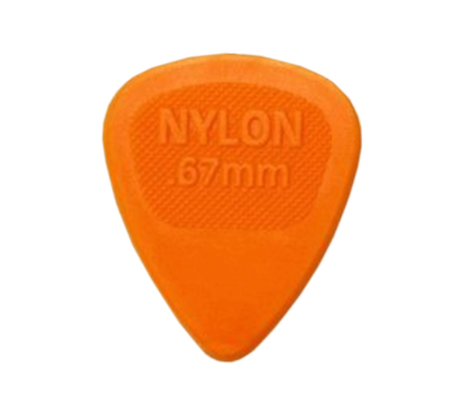 PAQUETE PUA DUNLOP NYLON MIDI 0.67 NARANJA 443B.67 N