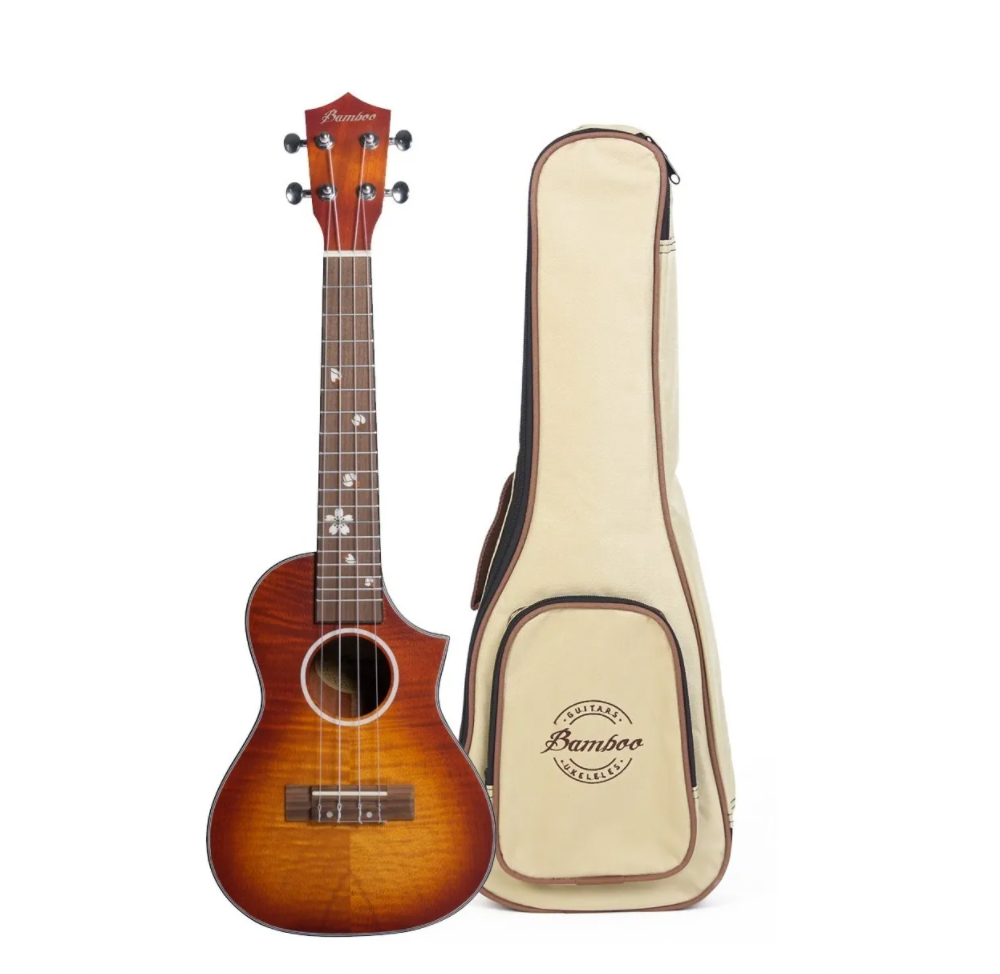 UKULELE CONCIERTO BLOSSON SUNBURTS BAMBOO