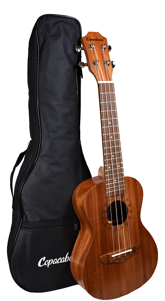 UKULELE CONCIERTO COPACABANA MADERA DE CAOBA CON FUNDA CPUK048 N