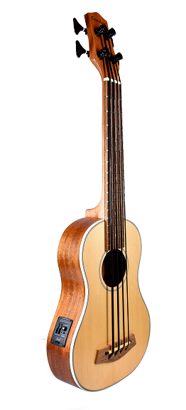UKULELE BAJO COPACABANA ELECTROACUSTICO CON FUNDA CPUKB001 N