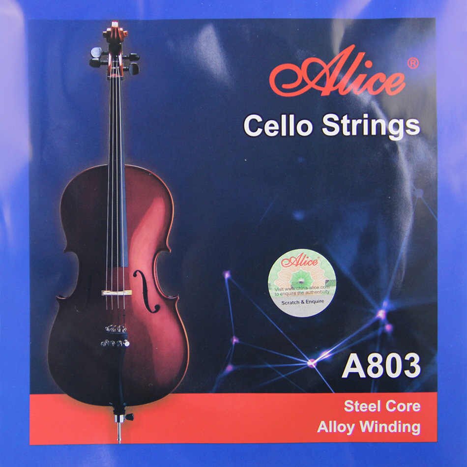JUEGO DE CUERDA PARA CELLO ALICE 4/4 NUCLEO DE ACERO N