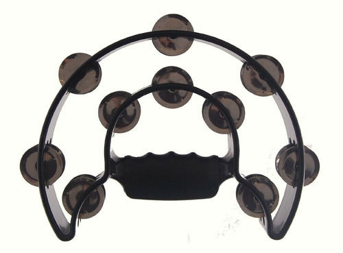 PANDERO MEDIA LUNA DOBLE NEGRO ALICE ATB002/BK N