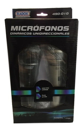 MICRÓFONOS DINÁMICOS UNIDIRECCIONALES 490-010 (PAR) N