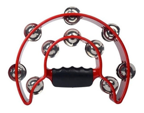 PANDERO MEDIA LUNA DOBLE ROJO ALICE ATB002/RE N