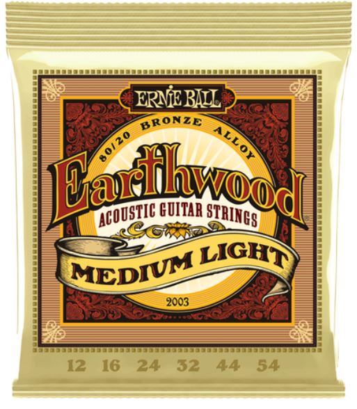 ENCORDADURA GUITARRA EBALL EARTHWOOD MEDIUM MOD 2003 N