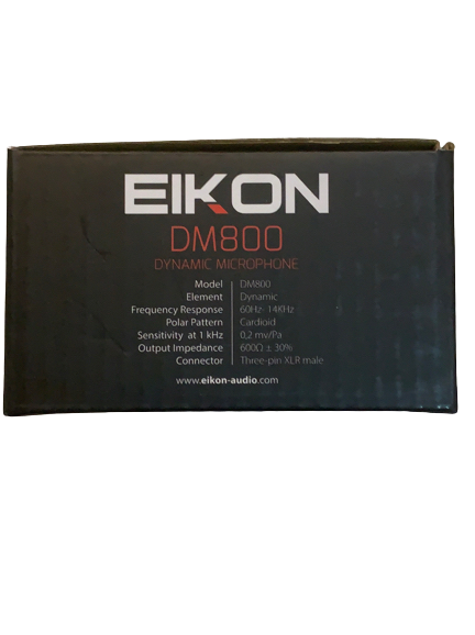 MICROFONO DINAMICO PROEL DM800 NEGRO CON CABLE